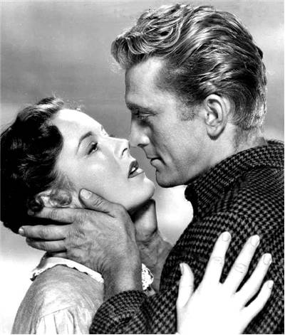 Publicity photo of Kirk Douglas and Eve Miller