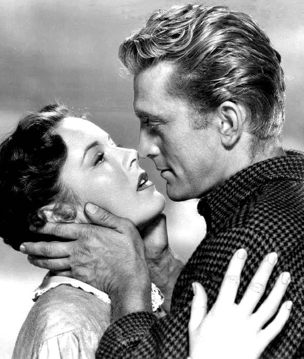 Publicity photo of Kirk Douglas and Eve Miller