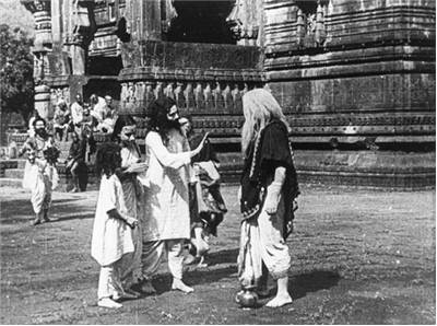 A scene from the Indian movie Raja Harishchandra