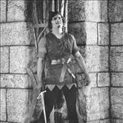 Screenshot of Hollywood star Douglas Fairbanks as Robin Hood