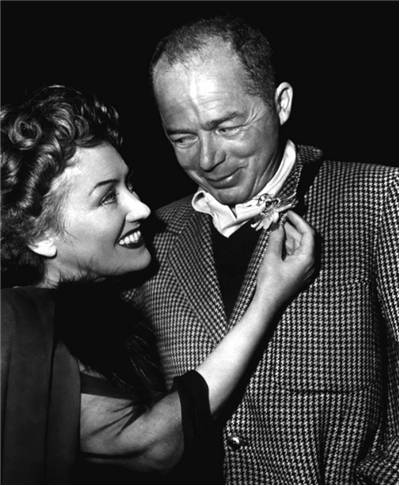 Publicity photo of Billy Wilder and Gloria Swanson 